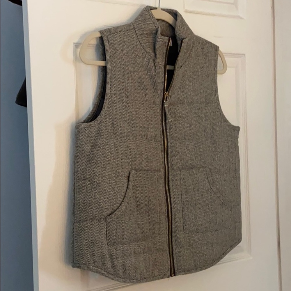 Mudpie Herringbone Grey Vest